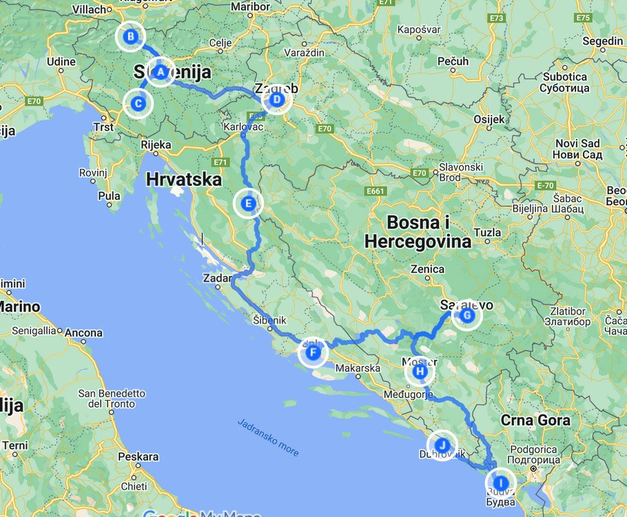 Western Balkan Explorer Tour 2024 HelloCroatia Tours   WESTERN BALKAN EXPLORER 2023 Maps 